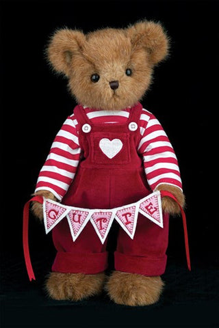 Bearington - Q. T. Pie Valentine Teddy Bear Stuffed Animal 14 Inches - Olde Church Emporium