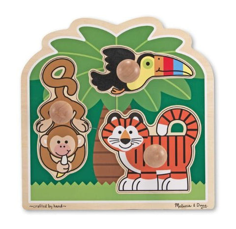 Melissa & Doug Rainforest Friends Jumbo Knob Puzzle - Olde Church Emporium