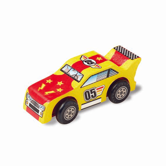 Melissa & Doug Decorate-Your-Own Wooden Race Car Craft Kit Ages 4+ #2370 Party Favor