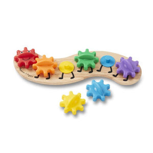 Melissa and Doug Rainbow Caterpillar Gears Toy Ages 18 Months Item # 3084