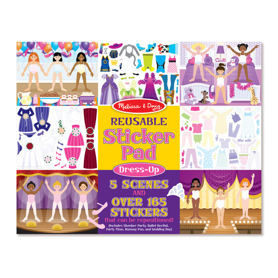 Reusable Sticker Pad Dress-Up Melissa and Doug Ages 3+