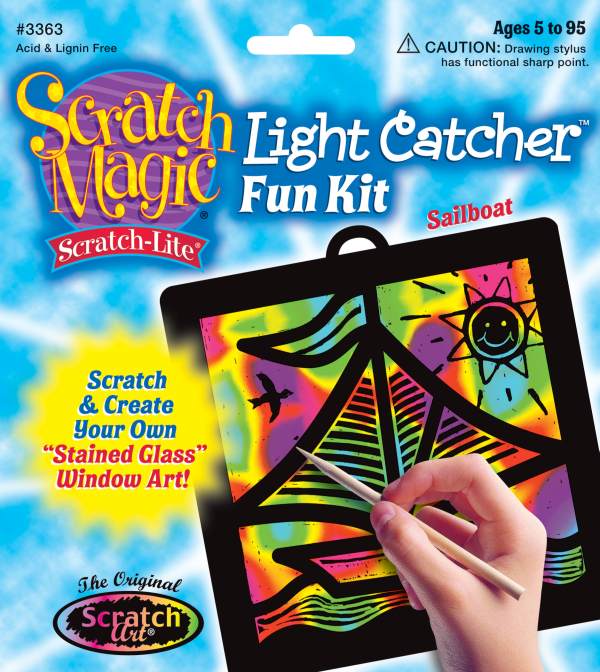 Melissa & Doug Scratch Magic Sailboat Light Catch Kit GES 5 TO 95 - Olde Church Emporium