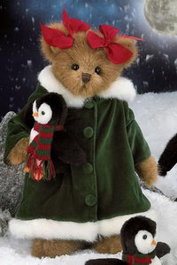 Bearington Shannon and Shivers Plush Christmas Bear 14 Inches and Retired - Olde Church Emporium