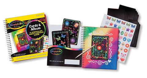Melissa and Doug Scratch Art Friendship Cards Album Set Ages 5+ - Olde Church Emporium