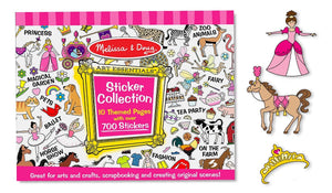 Melissa & Doug -  Sticker Collection Book: Princesses, Tea Party, Animals, and More - 500+ Stickers [Home Decor]- Olde Church Emporium