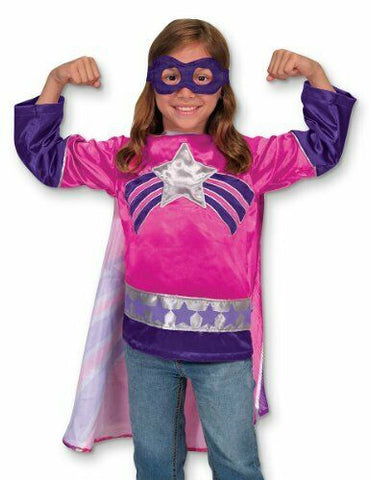 Melissa and Doug Super Heroine Role Play Costume Set Ages 3 -6 years Item # 4784 Girl Power