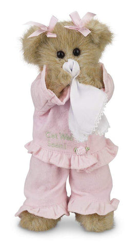 Bearington - Sicky Vicky Get Well Soon Stuffed Animal Teddy Bear, 10 Inches - Olde Church Emporium