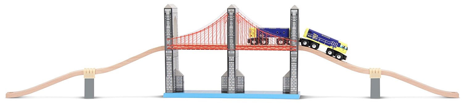 Wooden Train Track Bridge 9 Pcs Train Bridge Model Wooden Train ...