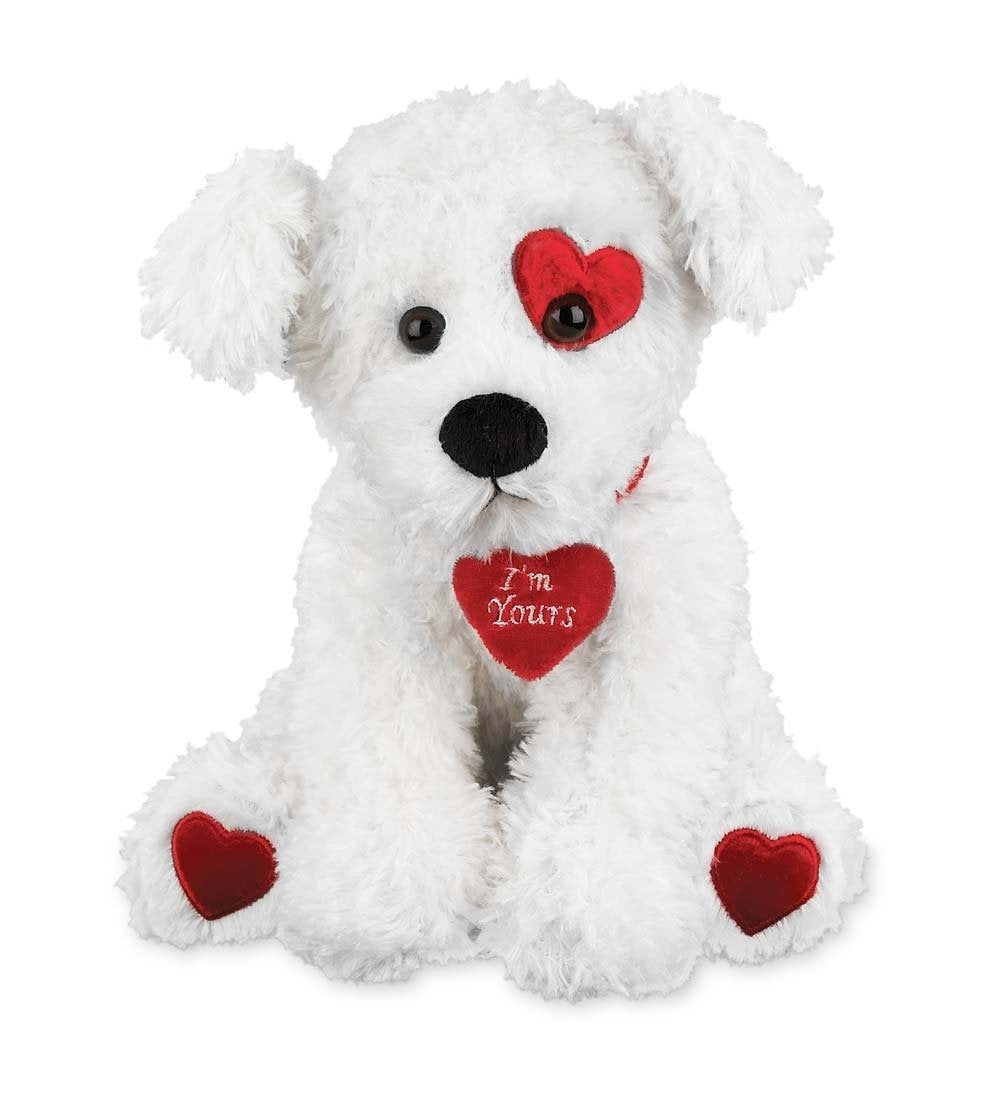 Bearington - Smoochie Poochie Plush Valentines Dog 10 Inches - Olde Church Emporium