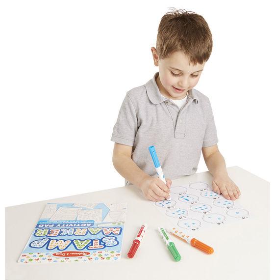 Melissa and Doug - Stamp Markers and Activity Pad - Stars, Fish, Cars, and Frogs - Olde Church Emporium