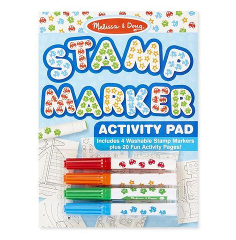Melissa and Doug - Stamp Markers and Activity Pad - Stars, Fish, Cars, and Frogs - Olde Church Emporium