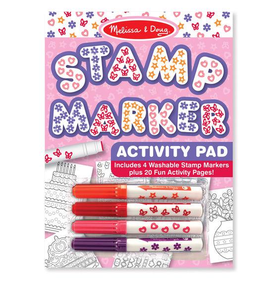 Melissa & Doug Stamp Markers & Activity Pad 4 Washable Stamp