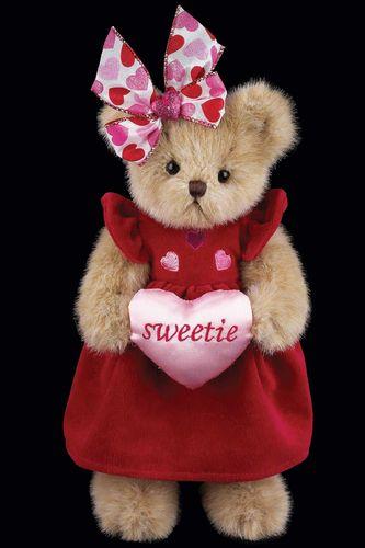 Bearington - Sweetie Heart Plush Valentines Bear 10 Inches and Retired - Olde Church Emporium