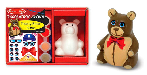 Melissa & Doug - Teddy Bear Bank Decorate Your Own (DYO) [Home Decor]- Olde Church Emporium