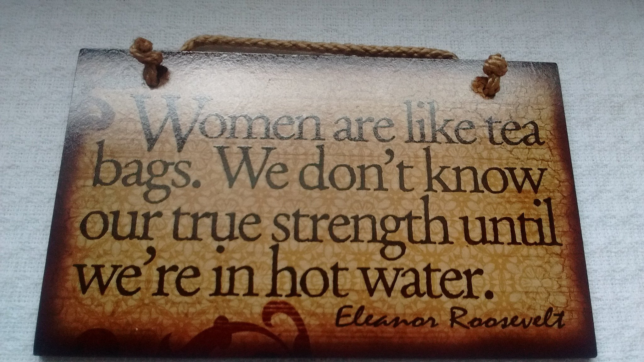 Wooden Sign Humor, Proverbs, Eleanor Roosevelt Made in USA Free Shipping - Olde Church Emporium