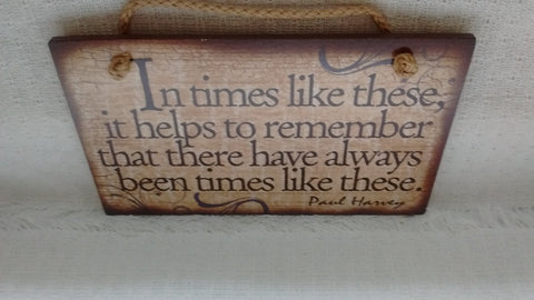 Wooden Sign Humor, Proverbs, Paul Harvey Made in USA Free Shipping - Olde Church Emporium