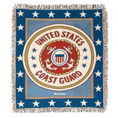 Coast Guard Tapestry Throw 50 x 60 inches Made in USA - Olde Church Emporium