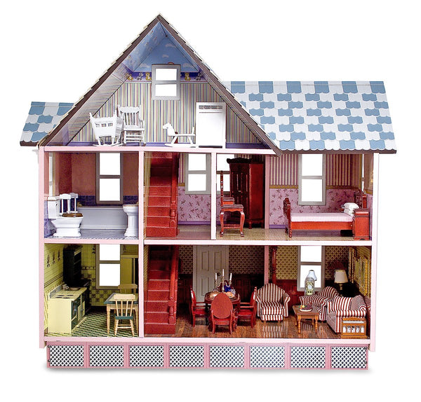 Melissa & Doug - Classic Heirloom Victorian Wooden Dollhouse [Home Decor]- Olde Church Emporium