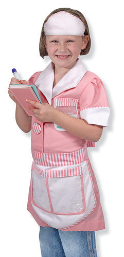 Waitress Role Play Costume Set 3 to 6 years old - Olde Church Emporium