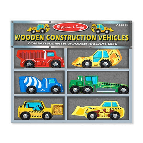 Deluxe Wooden Construction Vehicles Set by Melissa Doug - Olde Church Emporium
