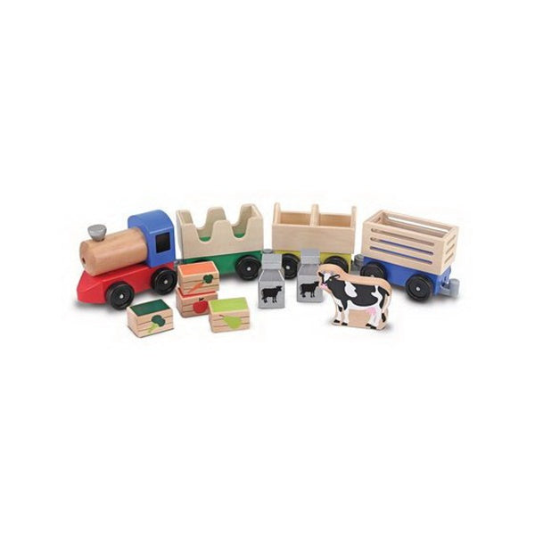 Melissa and Doug Wooden Farm Train Ages 3+ Item # 4545
