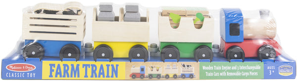 Melissa and Doug Wooden Farm Train Ages 3+ Item # 4545