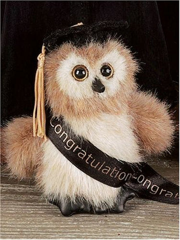 Bearington - Wise Owl Graduation Bear 4.5 Inches High and Retired - Olde Church Emporium
