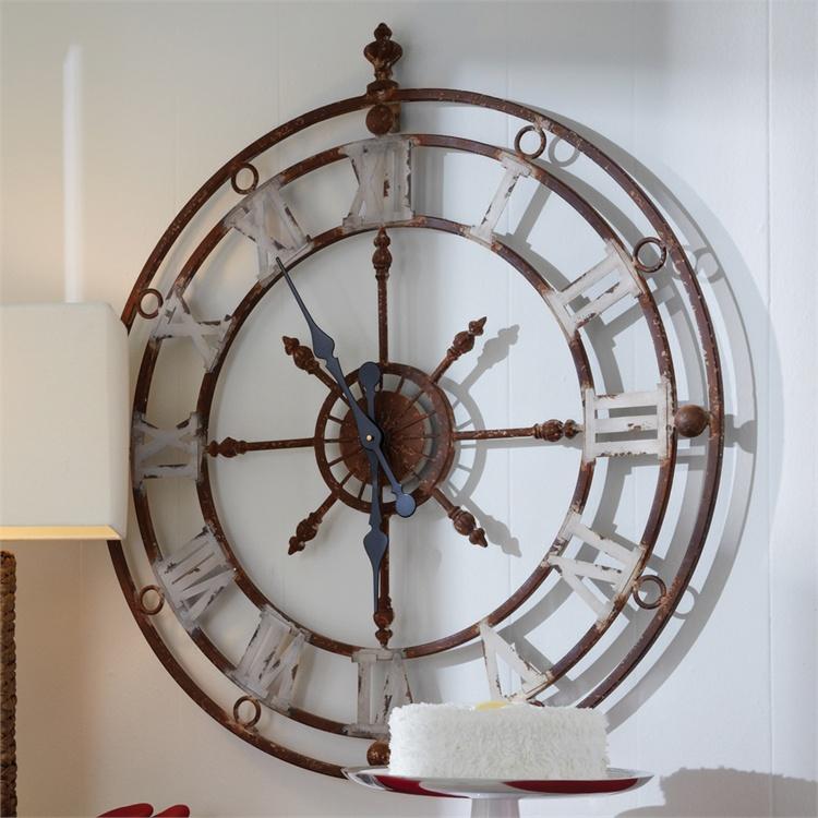 Park Designs 4300-232 Weathered Metal Clock  32 Inches Diameter - Olde Church Emporium