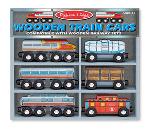 Melissa & Doug - Wooden Train Cars Set [Home Decor]- Olde Church Emporium