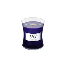 WoodWick Candle -Vintage Plum - Small 3.4oz Burn Time 40 Hours - Olde Church Emporium