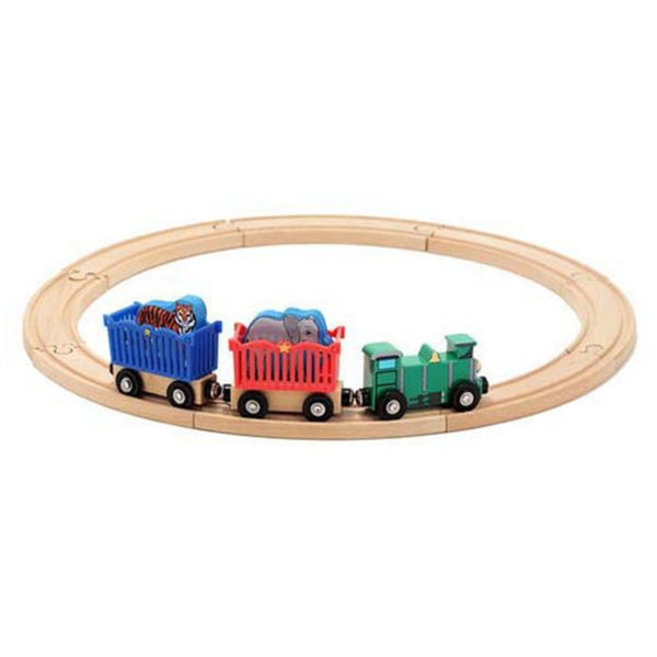 Melissa and Doug Wooden Zoo Animal Train Set Ages 3+ Item # 643