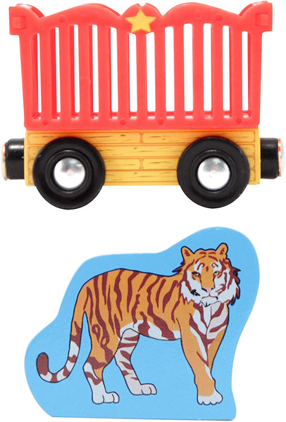 Melissa and Doug Wooden Zoo Animal Train Set Ages 3+ Item # 643